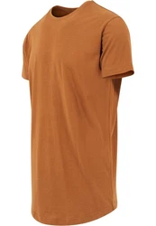Urban Classics Herren Shaped Long Tee T-Shirt Orange/Braun