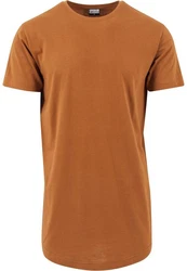 Urban Classics Herren Shaped Long Tee T-Shirt Orange/Braun