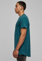 Urban Classics Herren Shaped Long Tee T-Shirt Türkis/Grün