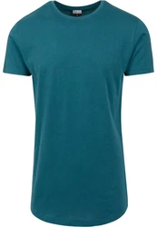 Urban Classics Herren Shaped Long Tee T-Shirt Türkis/Grün
