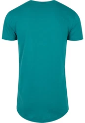 Urban Classics Herren Shaped Long Tee T-Shirt Türkis/Grün