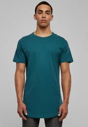 Urban Classics Herren Shaped Long Tee T-Shirt Türkis/Grün