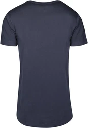 Urban Classics Herren Shaped Long Tee T-Shirt Dunkelblau