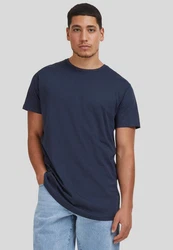 Urban Classics Herren Shaped Long Tee T-Shirt Dunkelblau