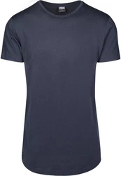 Urban Classics Herren Shaped Long Tee T-Shirt Dunkelblau