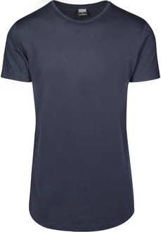 Urban Classics Herren Shaped Long Tee T-Shirt Dunkelblau