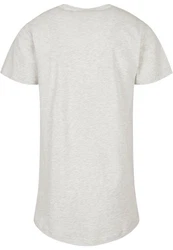 Urban Classics Herren Shaped Long Tee T-Shirt Grau/Hellgrau/Khaki/Weiß