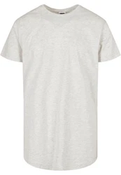 Urban Classics Herren Shaped Long Tee T-Shirt Grau/Hellgrau/Khaki/Weiß