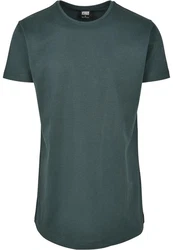 Urban Classics Herren Shaped Long Tee T-Shirt Grün/Dunkelgrün/Türkis