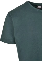 Urban Classics Herren Shaped Long Tee T-Shirt Grün/Dunkelgrün/Türkis