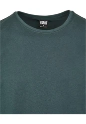 Urban Classics Herren Shaped Long Tee T-Shirt Grün/Dunkelgrün/Türkis