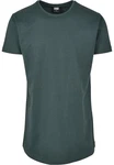 Urban Classics Herren Shaped Long Tee T-Shirt Grün/Dunkelgrün/Türkis