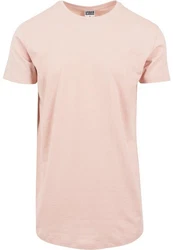 Urban Classics Herren Shaped Long Tee T-Shirt Rosa
