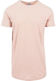 Urban Classics Herren Shaped Long Tee T-Shirt Rosa