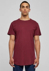 Urban Classics Herren Shaped Long Tee T-Shirt Dunkelrot/Lila/Rosa/Bordeaux