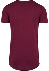 Urban Classics Herren Shaped Long Tee T-Shirt Dunkelrot/Lila/Rosa/Bordeaux