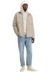 TOM TAILOR DENIM Sweatshirt hellgrau/weiß