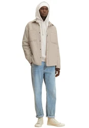 TOM TAILOR DENIM Sweatshirt hellgrau/weiß