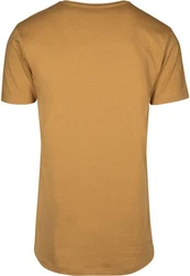 Urban Classics Herren Shaped Long Tee T-Shirt Braun/Gelb/Khaki/Beige