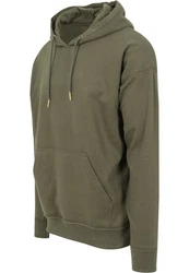 Urban Classics Sweatshirt Oversized Sweat Hoody Dunkelgrün/Khaki