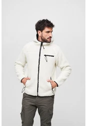 Brandit Fleecejacke Teddyfleece Worker Jacket Weiß/Grau/Schwarz/Creme/Hellgrau/Beige