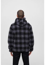 Brandit Teddyfleece Worker Pullover schwarz/grau