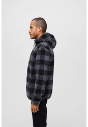 Brandit Teddyfleece Worker Pullover schwarz/grau