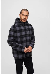 Brandit Teddyfleece Worker Pullover schwarz/grau