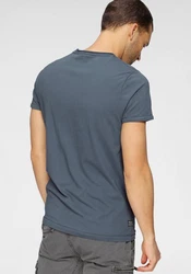 PME LEGEND Rundhalsshirt mit Logoprint Hellblau/Grau/Blau/Dunkelblau