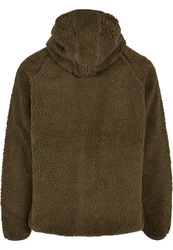 Brandit Fleecejacke Teddyfleece Worker Jacket Khaki/Dunkelgrün/Braun/Grau