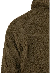 Brandit Fleecejacke Teddyfleece Worker Jacket Khaki/Dunkelgrün/Braun/Grau