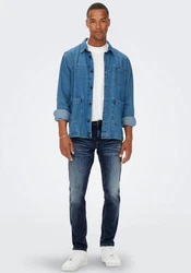ONLY & SONS Regular-fit Jeans ONSWEFT Blau/Dunkelblau/Hellblau