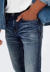 ONLY & SONS Regular-fit Jeans ONSWEFT Blau/Dunkelblau/Hellblau