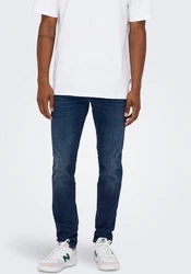 ONLY & SONS Slim-fit-Jeans Slim Fit Jeans Basic Hose Denim Stretch Pants ONSLOOM (3969) Dunkelblau