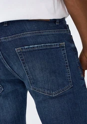 ONLY & SONS Slim-fit-Jeans Slim Fit Jeans Basic Hose Denim Stretch Pants ONSLOOM (3969) Dunkelblau/Hellblau/Blau
