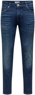 ONLY & SONS Slim-fit-Jeans Slim Fit Jeans Basic Hose Denim Stretch Pants ONSLOOM (3969) Dunkelblau/Hellblau/Blau ONLY & SONS Slim-fit-Jeans Slim Fit Jeans Basic Hose Denim Stretch Pants ONSLOOM (3969) Dunkelblau/Hellblau/Blau