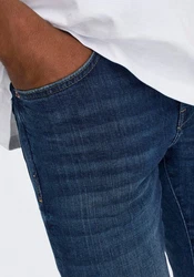 ONLY & SONS Slim-fit-Jeans Slim Fit Jeans Basic Hose Denim Stretch Pants ONSLOOM (3969) Dunkelblau