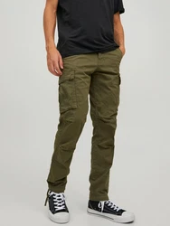 Jack & Jones Cargohose JPSTACE JJTUCKER Dunkelgrün/Khaki/Grün