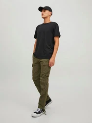 Jack & Jones Cargohose JPSTACE JJTUCKER Dunkelgrün/Khaki/Grün