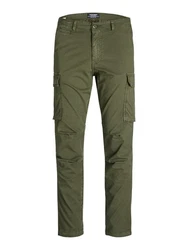 Jack & Jones Cargohose JPSTACE JJTUCKER Dunkelgrün/Khaki/Grün