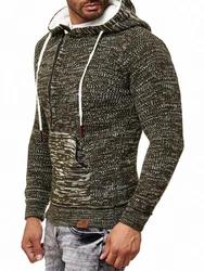 Rusty Neal Kapuzensweatshirt Braun/Schwarz/Creme/Orange/Hellblau