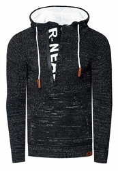 Rusty Neal Kapuzensweatshirt Braun/Hellblau/Grau/Schwarz/Blau/Lila
