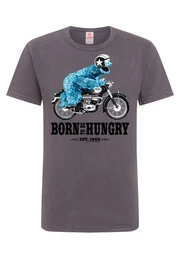 T-Shirt Sesamstrasse - Krmelmonster Motorrad mit lizenziertem Print