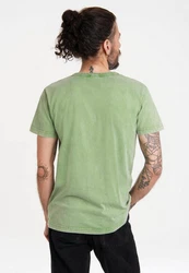 LOGOSHIRT T-Shirt Sesamstraße - Krümelmonster Motorrad Dunkelgrün/Neonfarben/Grün/Hellgrün