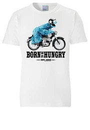 T-Shirt Sesamstrae - Krmelmonster Motorrad mit lizenziertem Print