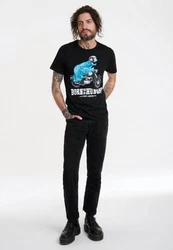 LOGOSHIRT T-Shirt Sesamstraße Krümelmonster Motorrad Bordeaux/Hellblau/Braun/Dunkelblau/Schwarz