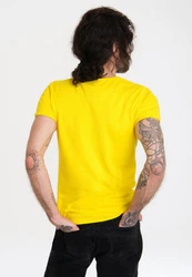 LOGOSHIRT T-Shirt Sesamstraße Krümelmonster Motorrad Gelb