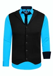 Rusty Neal Langarmhemd Set Blau/Türkis