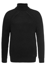 Rollkragenpullover mit Markenbadge