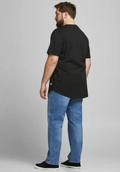 Jack & Jones T-Shirt JJENOA TEE SS CREW NECK (4834) Schwarz